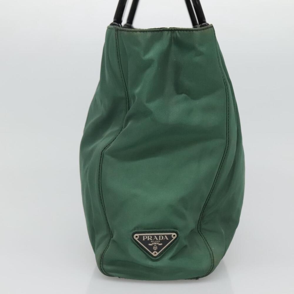 PRADA Hand Bag Nylon Green - Picture 4 of 9